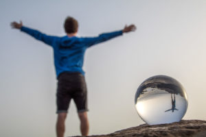 glass ball photography at sunset glass ball photography at sunset