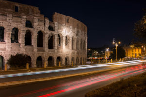 Long-exposure photography of the Colosseum