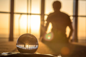 Sunset on the top of Faro de Moncloa