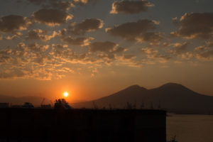 Sunrise over the Mount Vesuvius