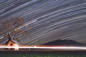 Birthday Star trail Birthday Star trail